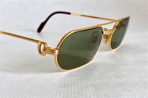 18k gold eyeglasses frames|cartier glasses real gold.